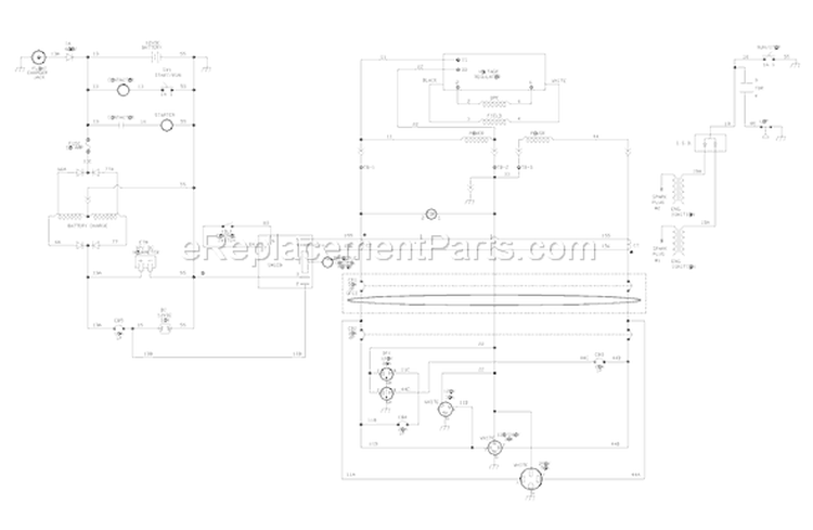 Page E Diagram and Parts List for 030338-0  Briggs and Stratton Generator